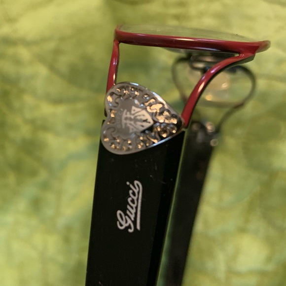 Gucci Eyeglasses GG2837 Rectangular Heart Frame - Picture 4 of 12